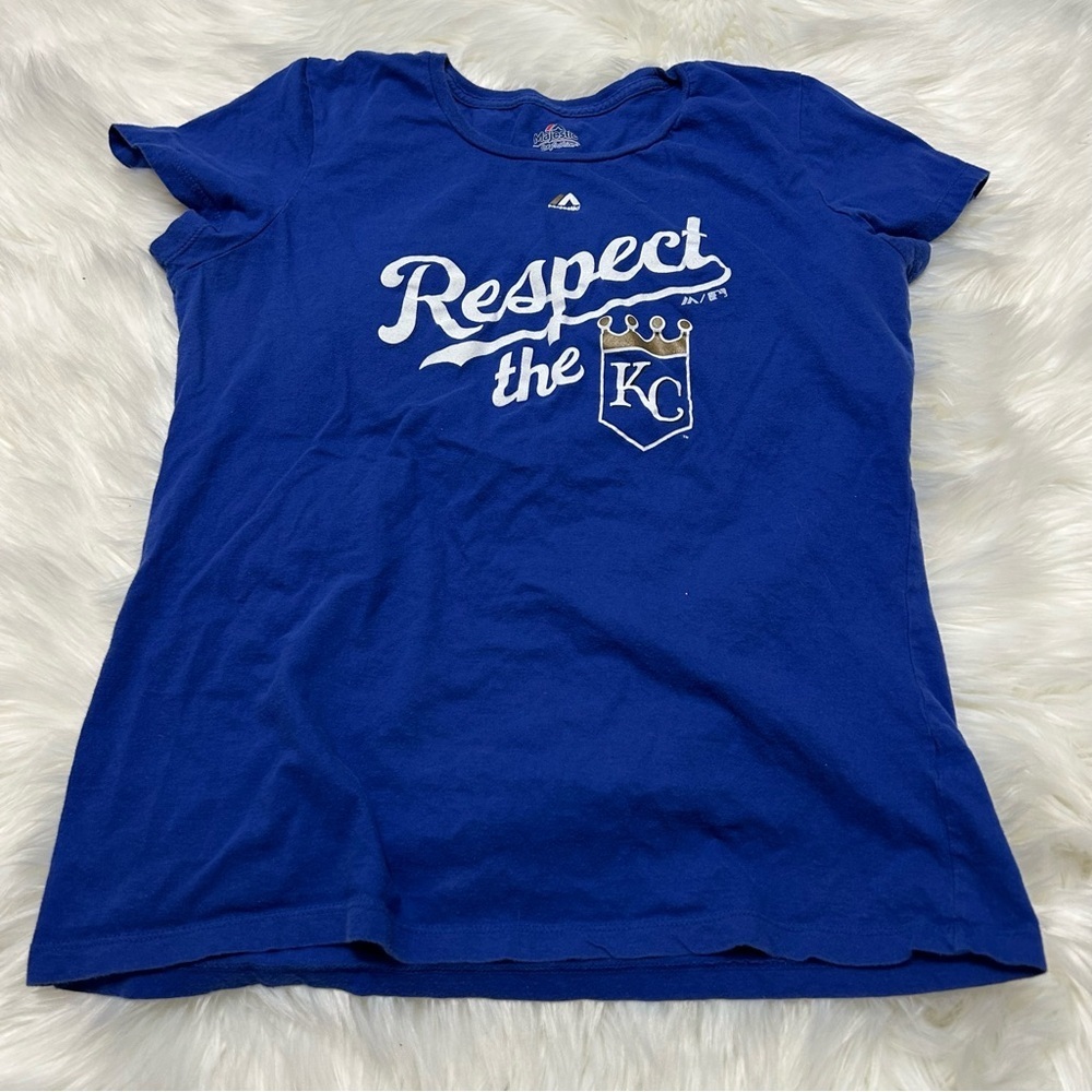 Size XL Women’s Kansas City Royals Blue Shirt E3